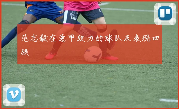 范志毅在意甲效力的球队及表现回顾